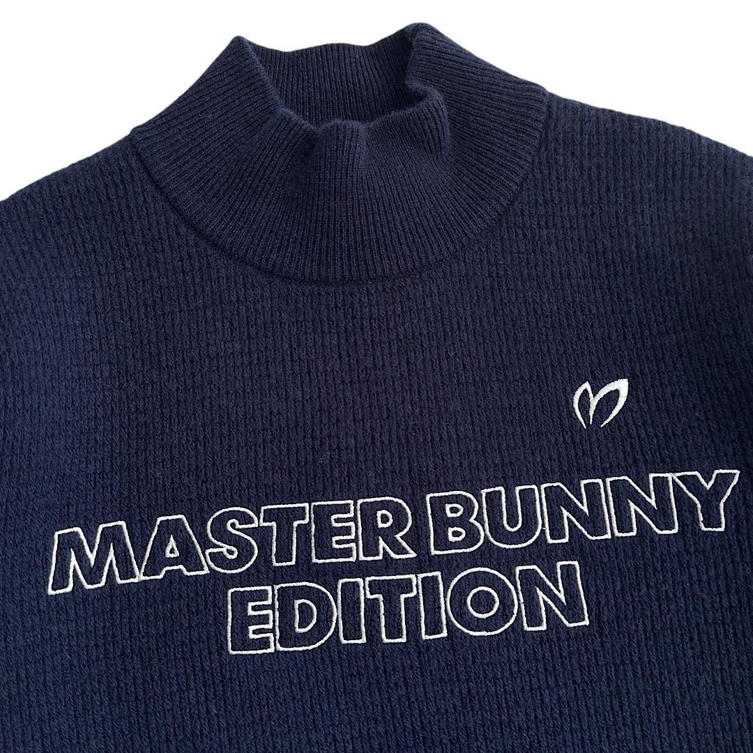 560マスターバニー レディース ゴルフウェア ウールカシミヤニット 紺 0 S