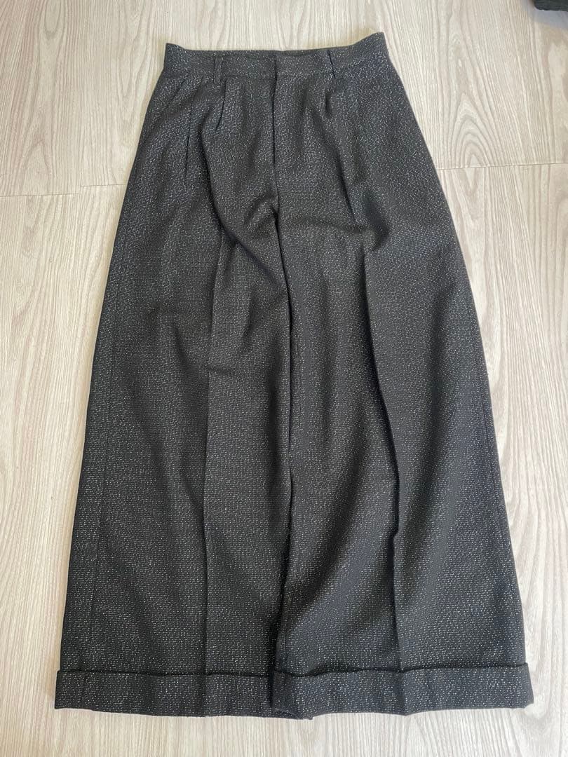 パンツ CAMPHOR WOOD / 2tuck wide baggy slacks