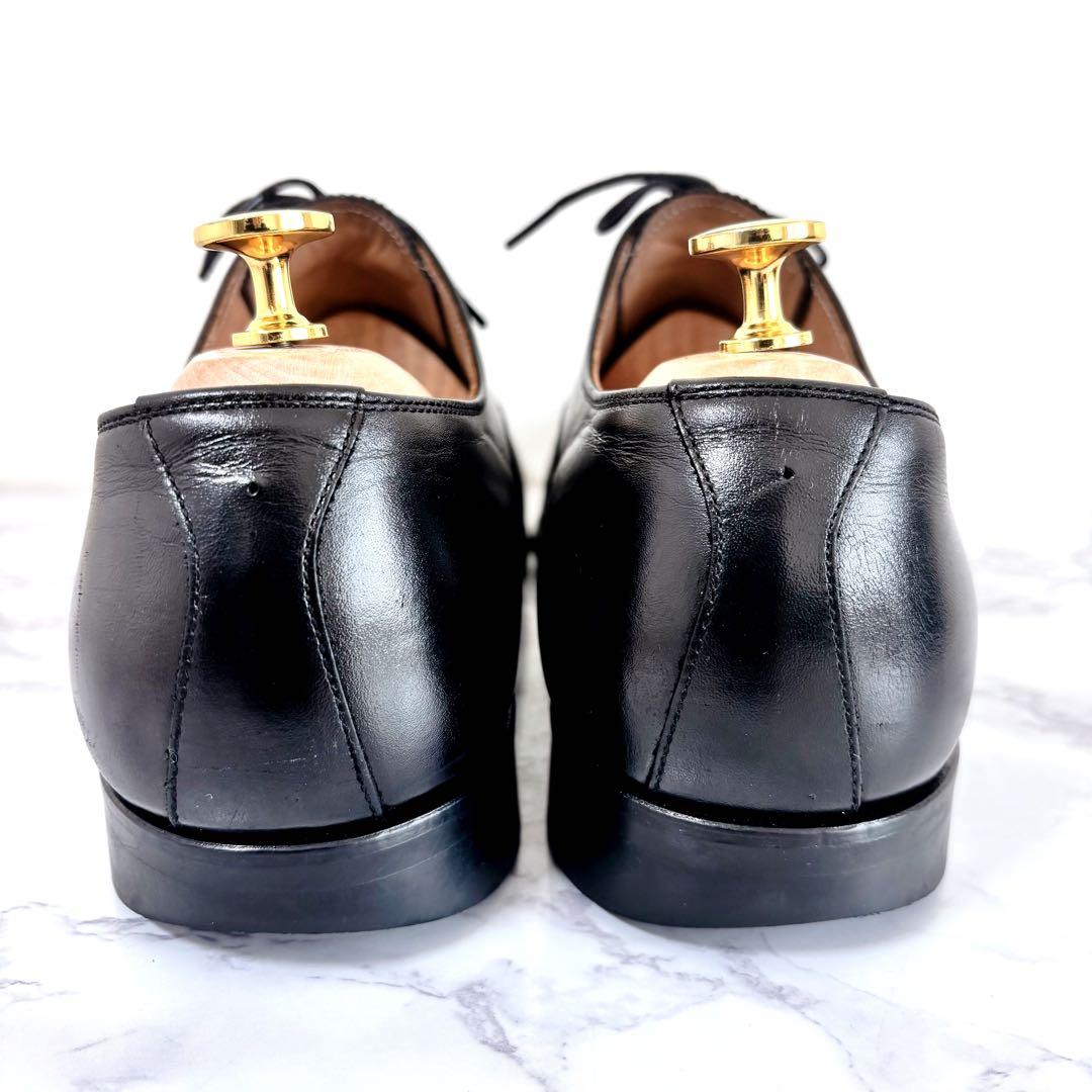 【極美品】スコッチグレイン ストレートチップ 黒 25.5 本革 日本製