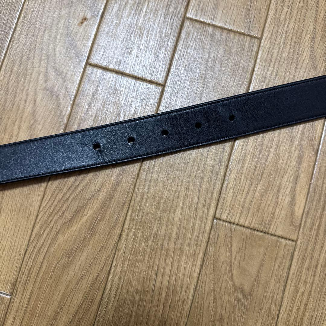 GUCCI ダブルGバックル ベルト ブラック