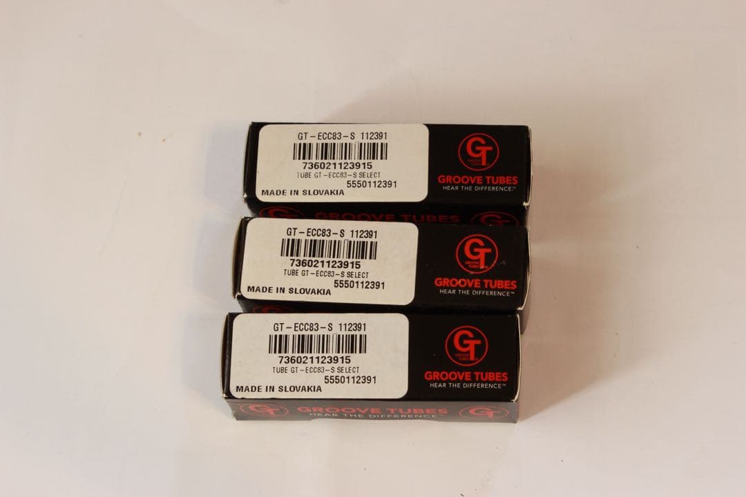 真空管３本セット　GROOVE TUBES　ECC83 Sセレクト