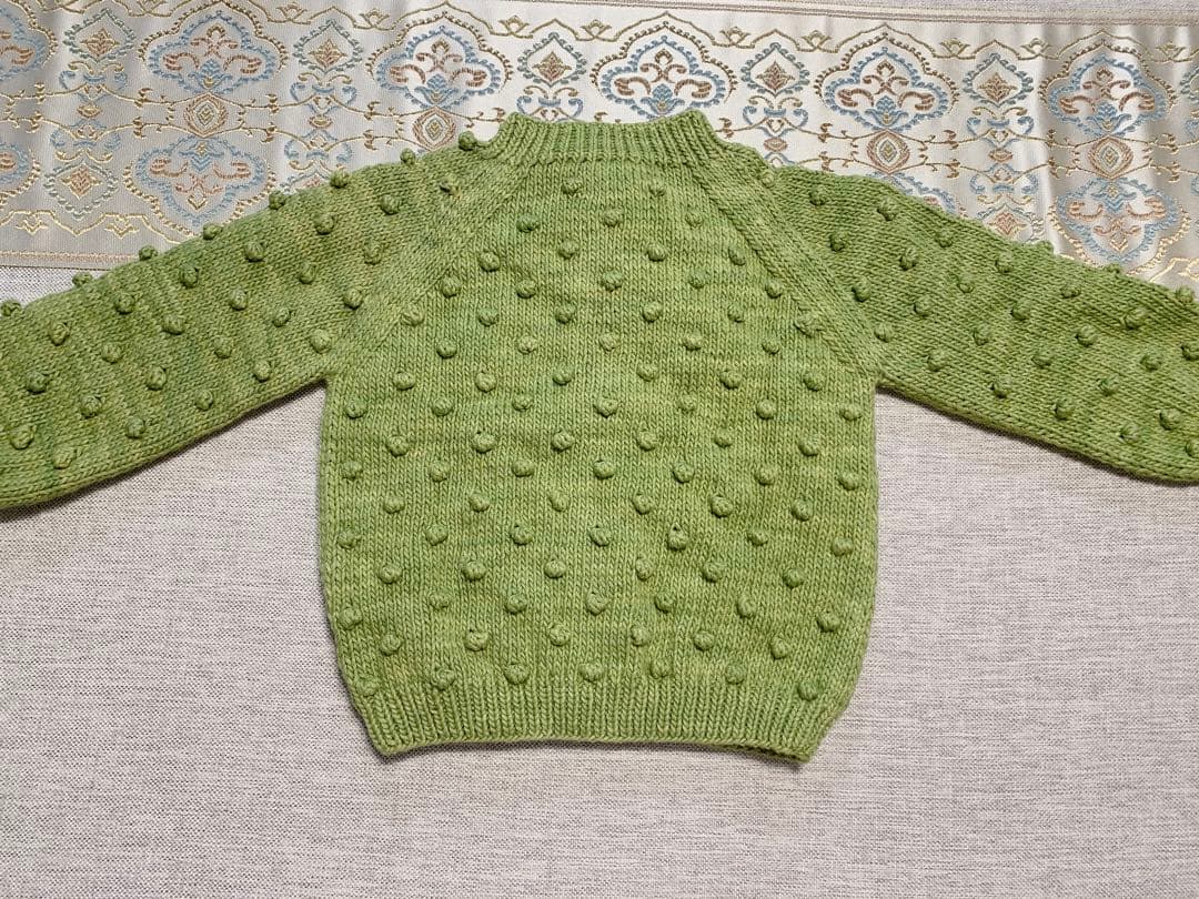 タグ付きベビー服Misha & Puff グリーン カーディガンとスカートセット