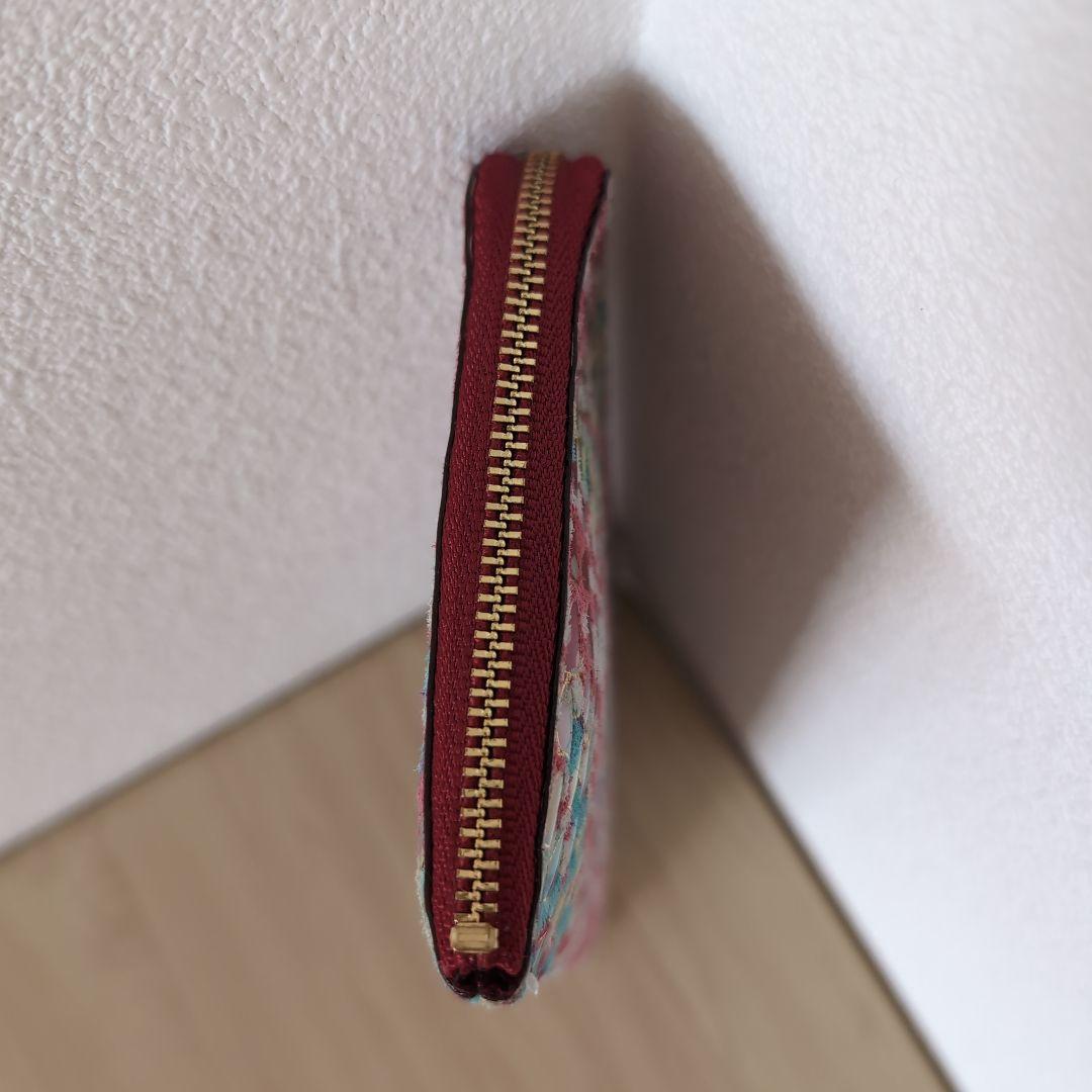 京都工芸品　浪速屋　Ｌ字ファスナー Pigエナメル 長財布