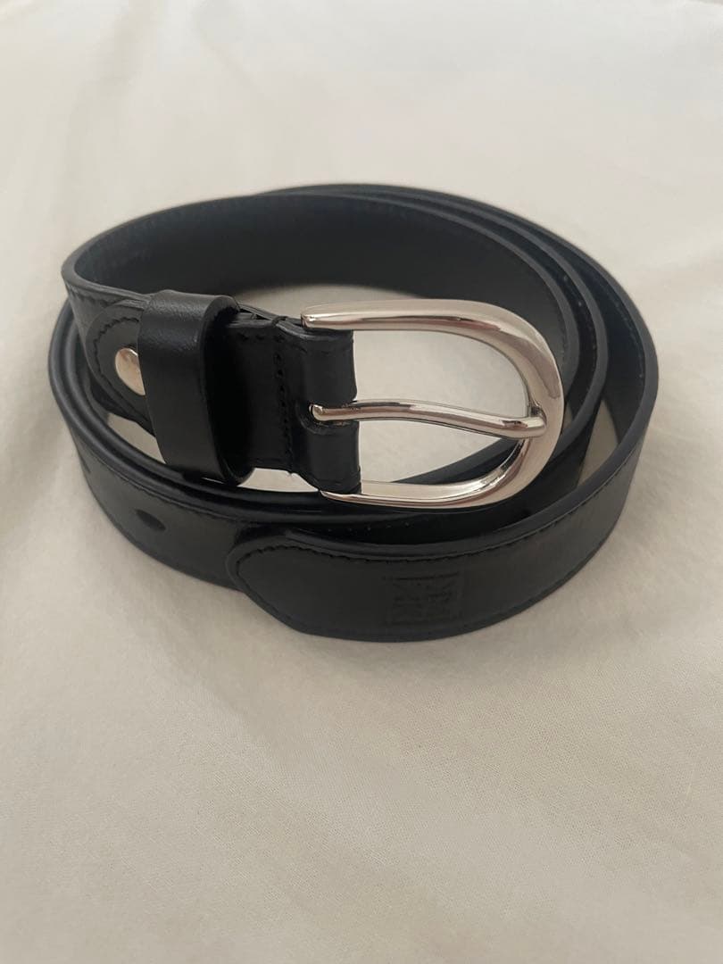 【Knuth Marf】leather logo belt レザーロゴベルト