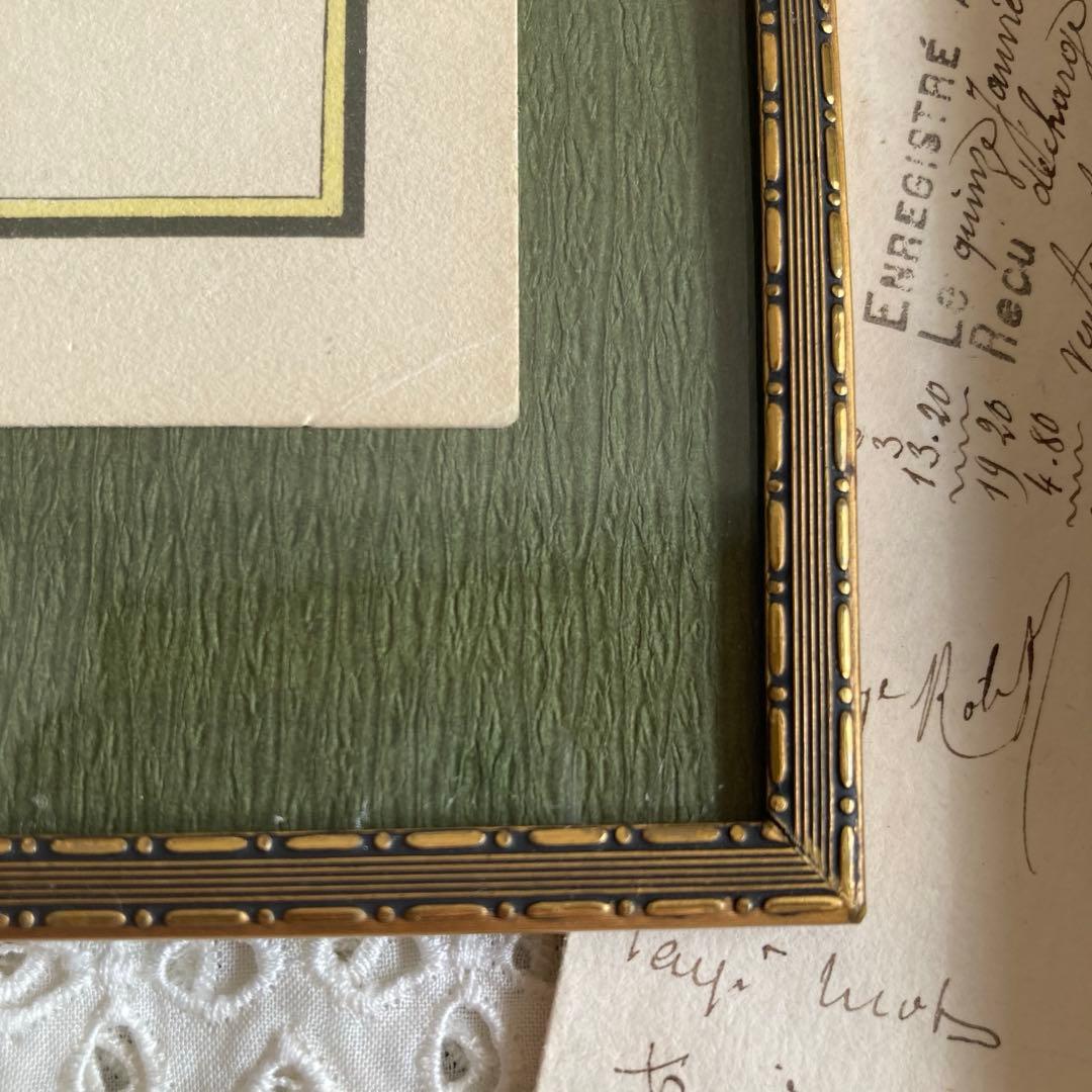 アンティークフレームC★1920年代超希少なエイナルネイマンのサンタカード入り