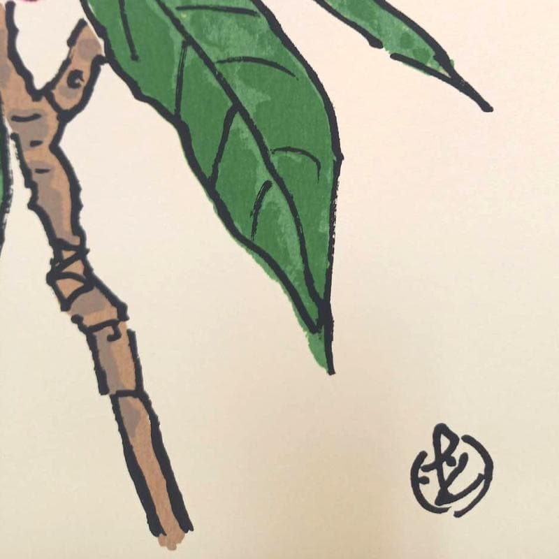 ☆坂本直行☆「 しゃくなげ」シルクスクリーン　四ツサイズ　未使用！