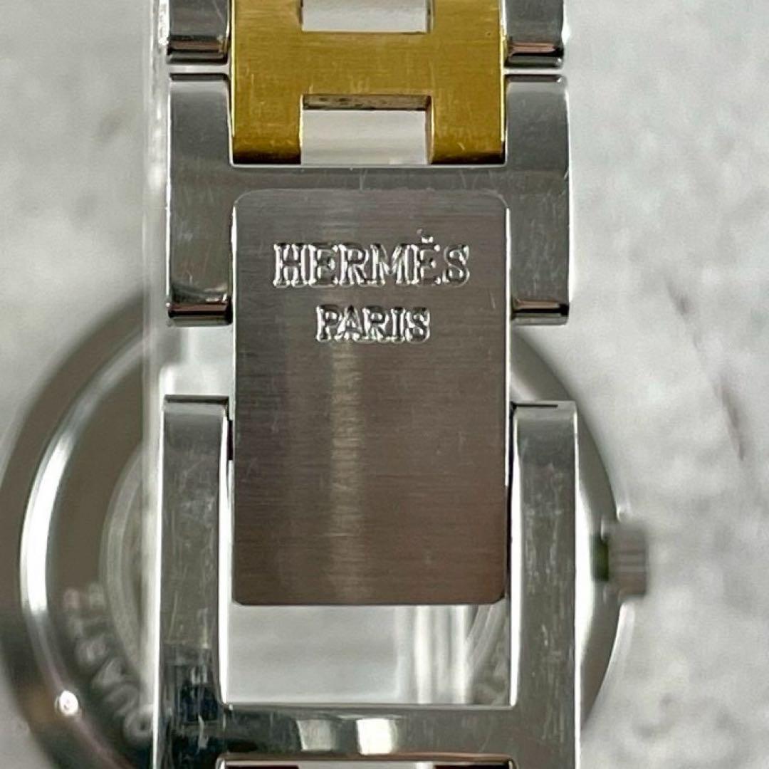 【美品】HERMES エルメス クリッパー コンビ 腕時計 クォーツ