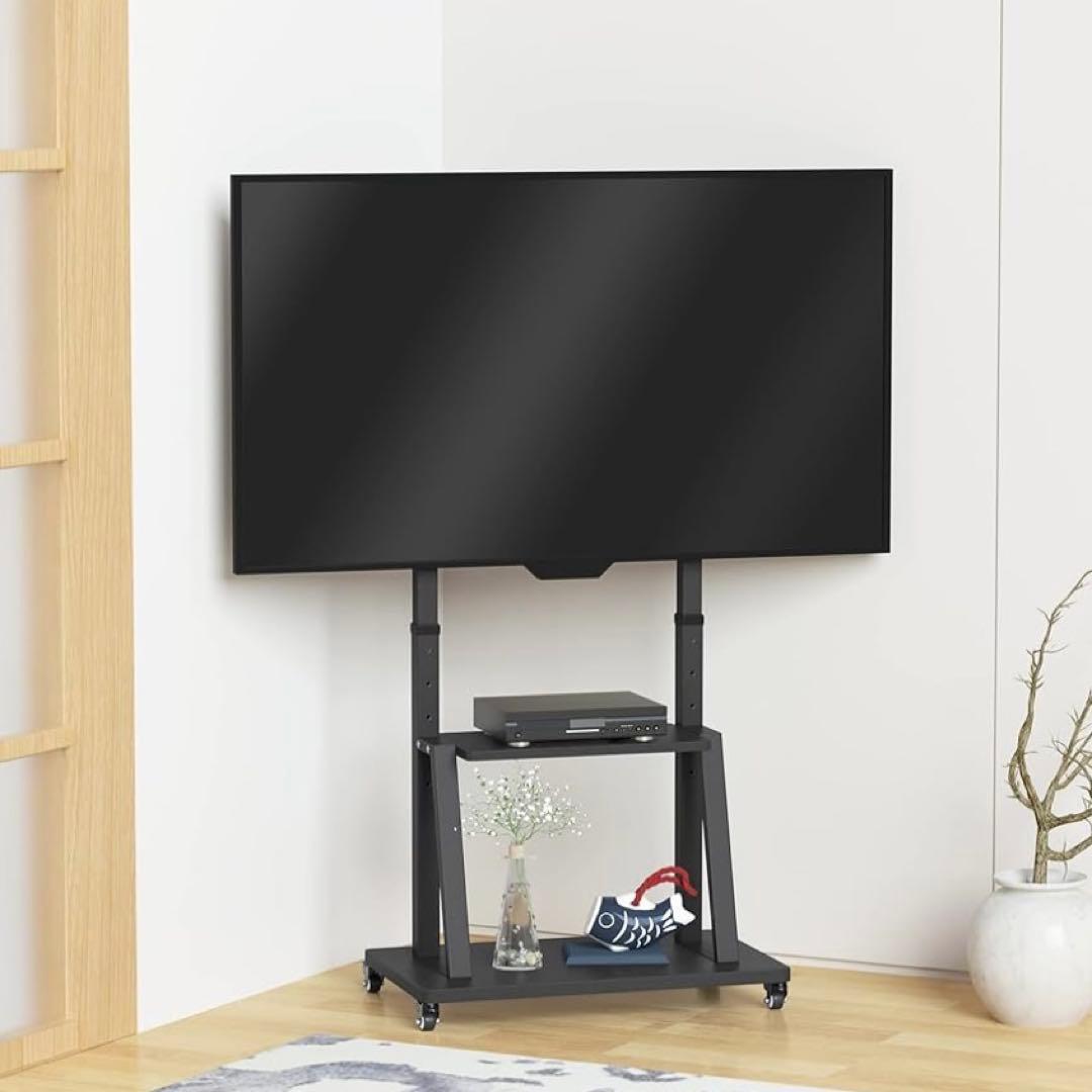 テレビスタンド キャスター付き 32～100インチ テレビ台 壁寄せ ハイタイプ