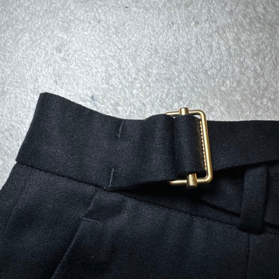20 未使用　ブリリア　BRIGLIA スラックス　ブラック　カシミア　46