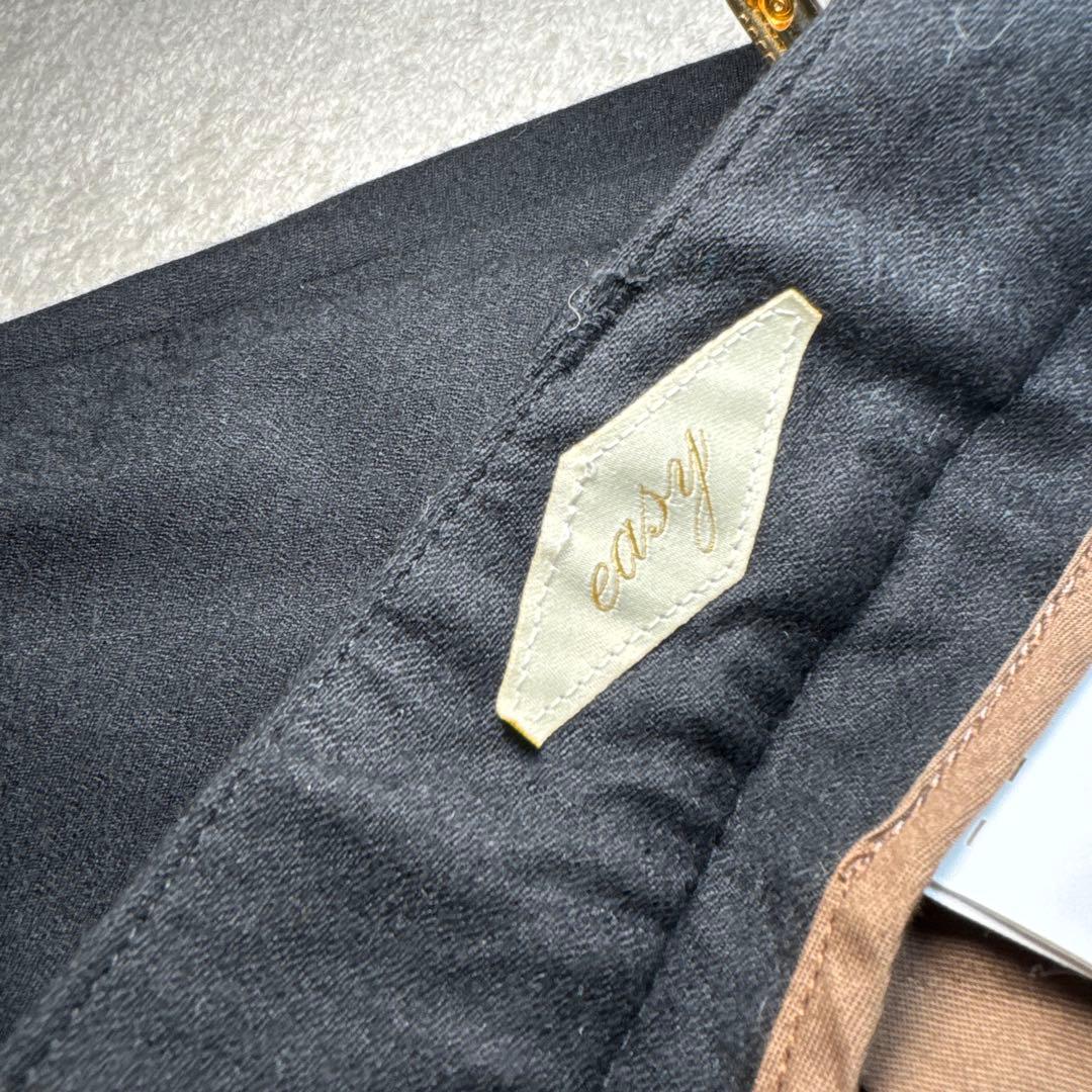 20 未使用　ブリリア　BRIGLIA スラックス　ブラック　カシミア　46