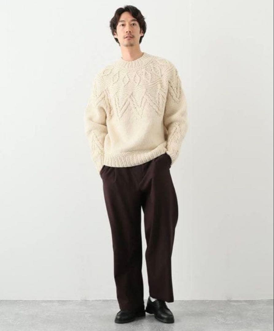 トップス blurhms Hand knitted Solid Color Nordic