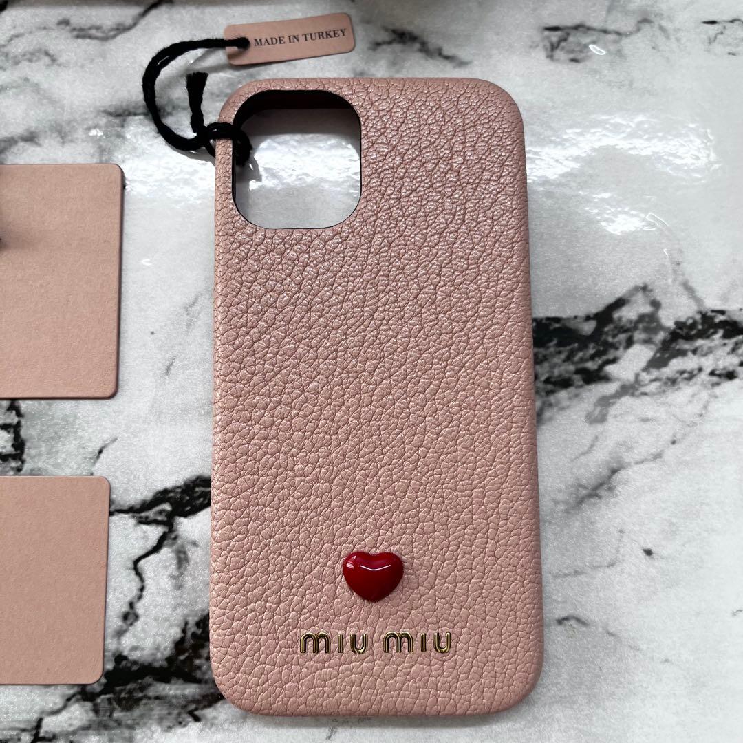 【新品未使用】miumiu iPhone12mini ケース　ミュウミュウ