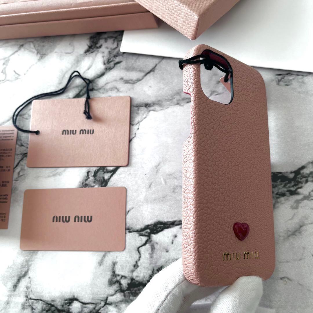 【新品未使用】miumiu iPhone12mini ケース　ミュウミュウ
