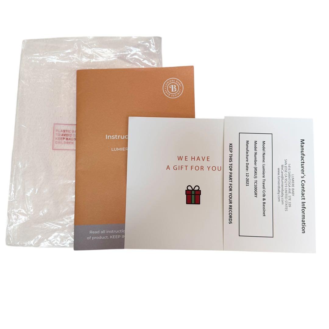 【極美品】Lumiere ルミエール ポータブルベビーベッド 19-5