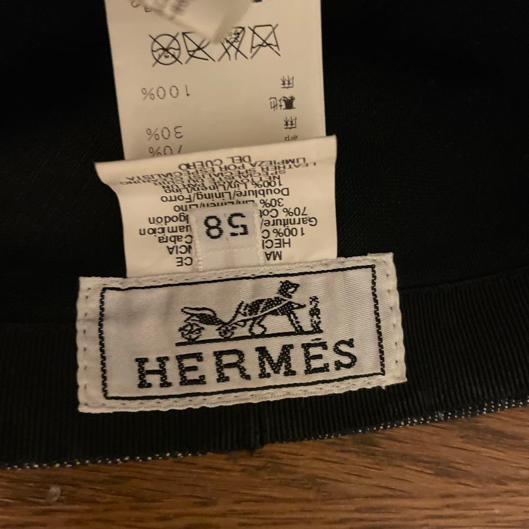 HERMES エルメス 帽子　58