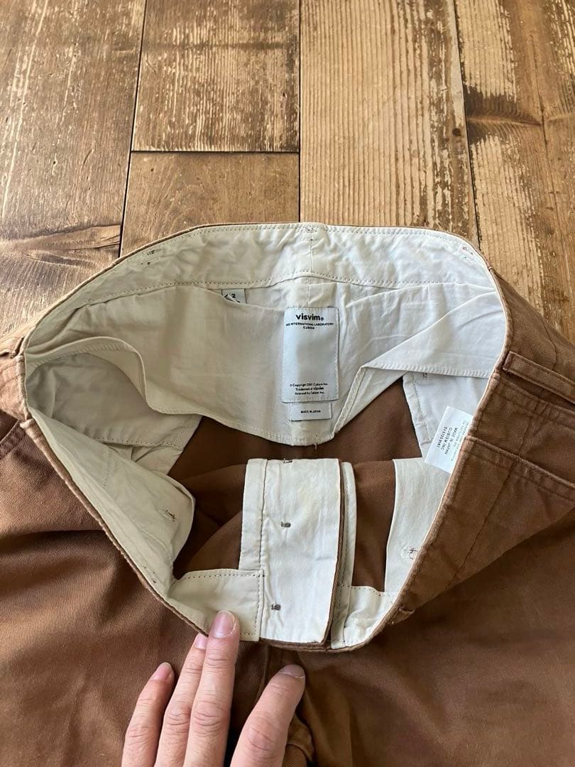 visvim ヴィズヴィム ビズビム チノパン 茶 2 日本製