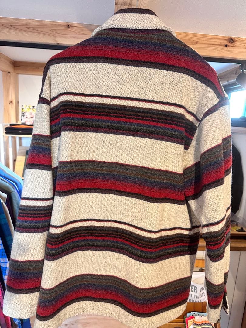 90s woolrich ウールリッチ　ブランケット　ジャケット　usa製
