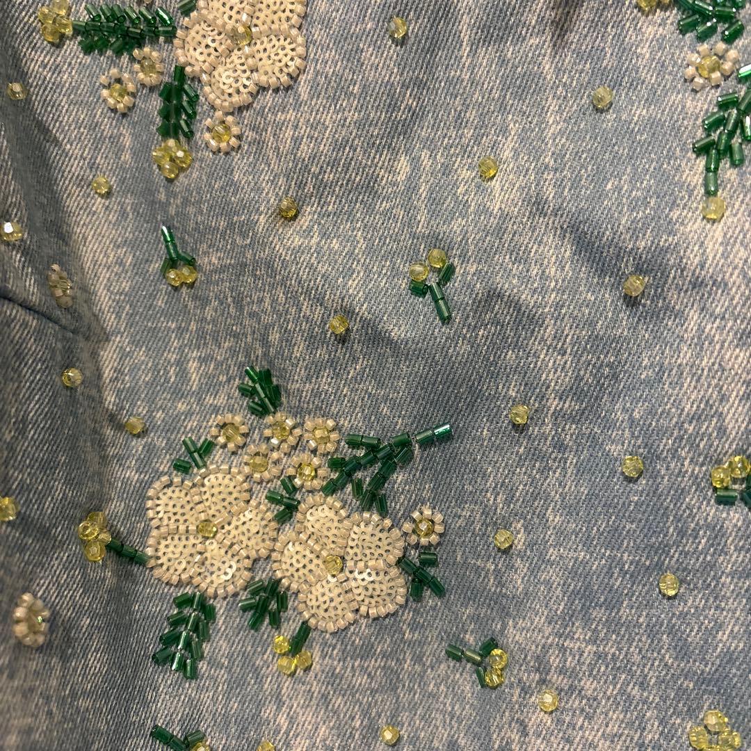 DREAM sister jane ビーズ　デニムトップス