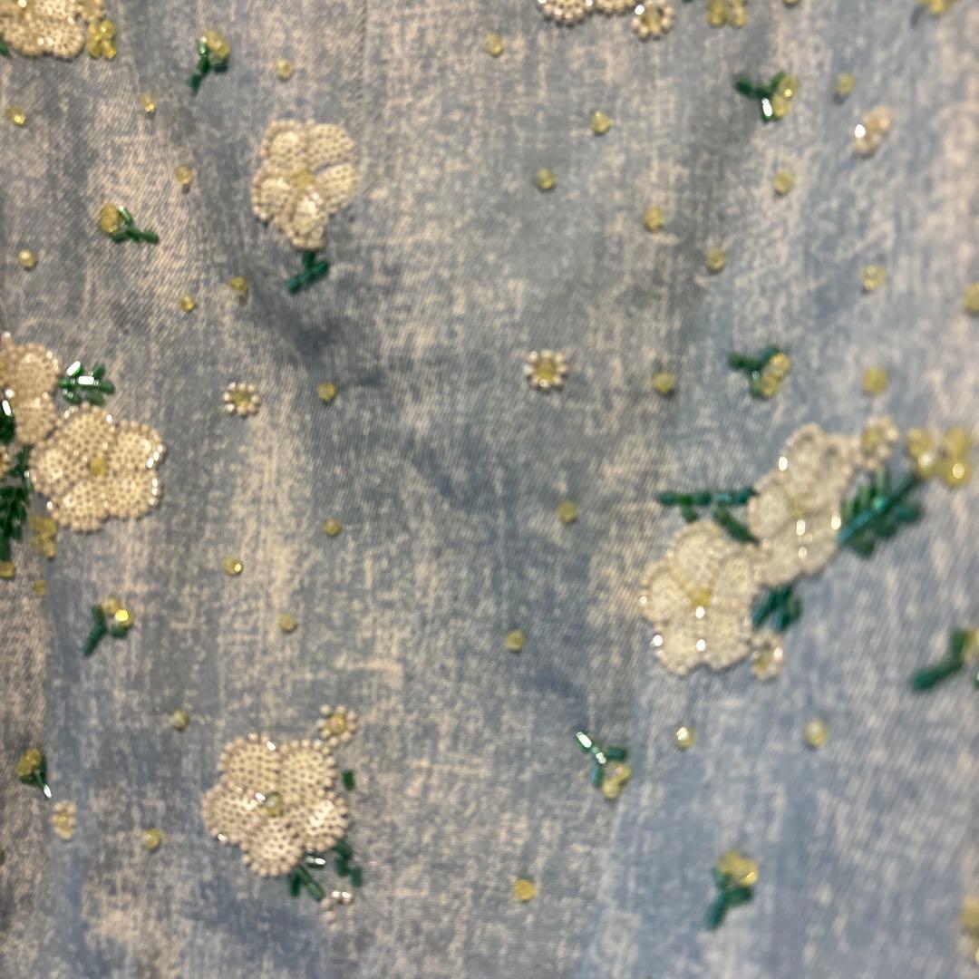 DREAM sister jane ビーズ　デニムトップス