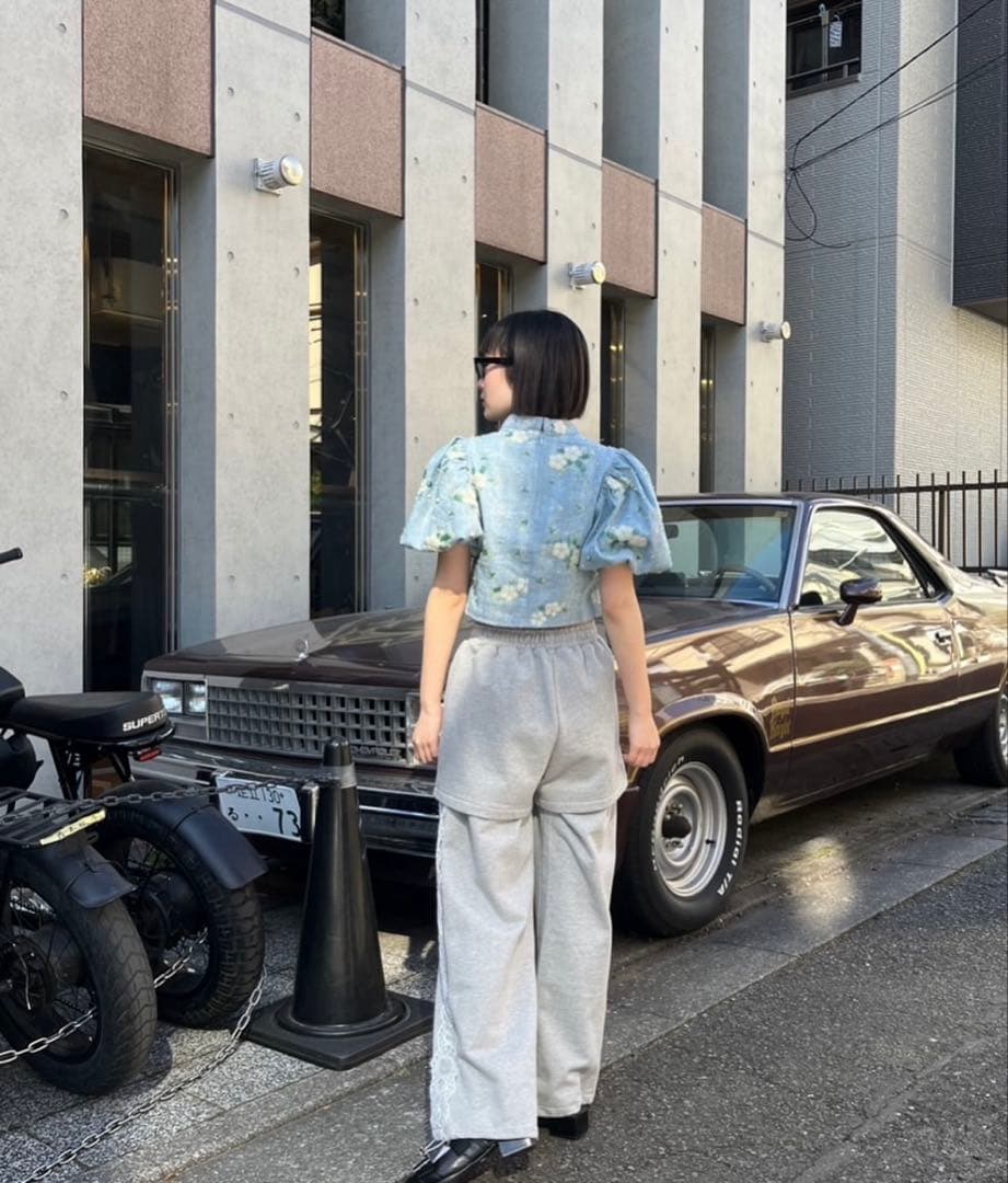 DREAM sister jane ビーズ　デニムトップス