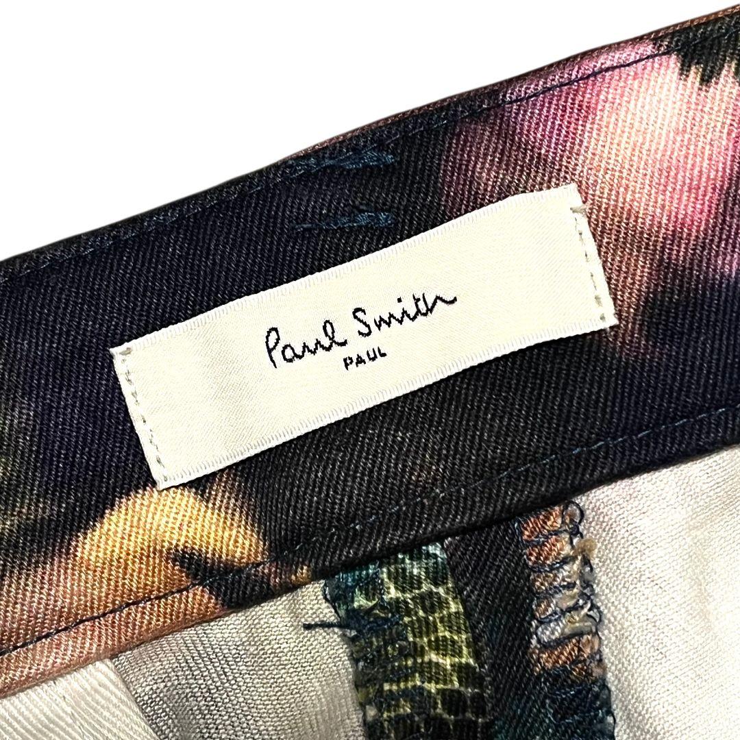 【大きいサイズ】【42】Paul Smith 花柄 ストレッチパンツ レディース