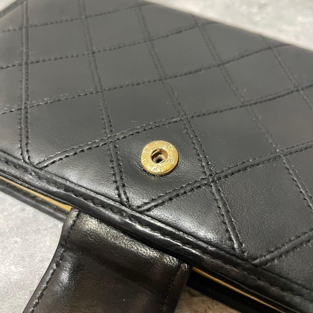 CHANEL ピコローレ ワイルドステッチ 長財布 がま口 レザー ウォレット