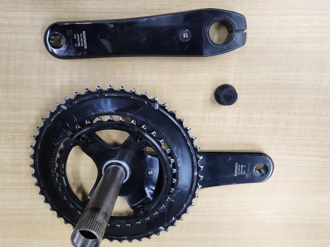 中古 デュラエース クランクセット FC-R9100 170ｍｍ 50-34Ｔ
