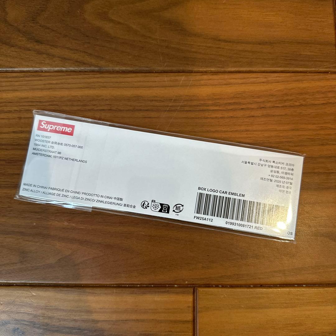 新品Supreme シュプリーム Box Logo ボックスロゴカーエンブレム
