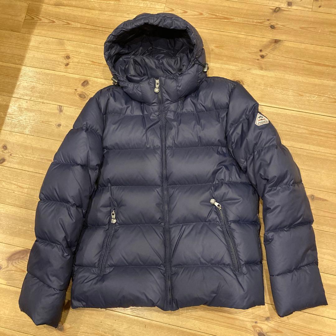 値下げフード付きダウンジャケット M ネイビー