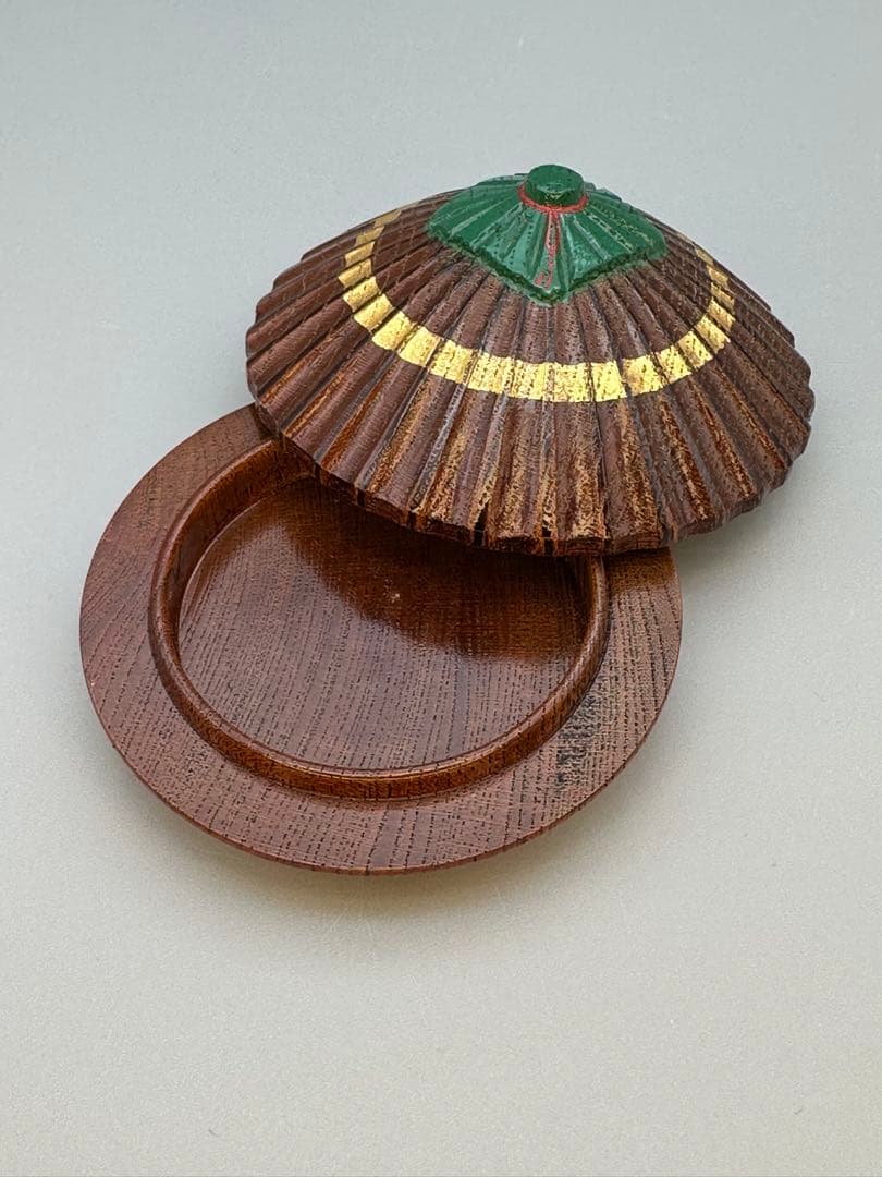 茶道具　香合　中谷秀斎　傘香合