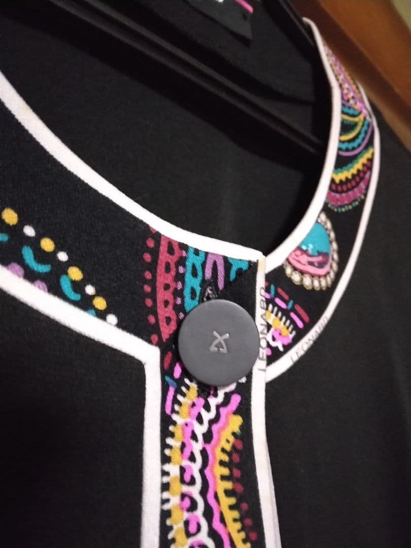 LEONARD ブラックカーディガン