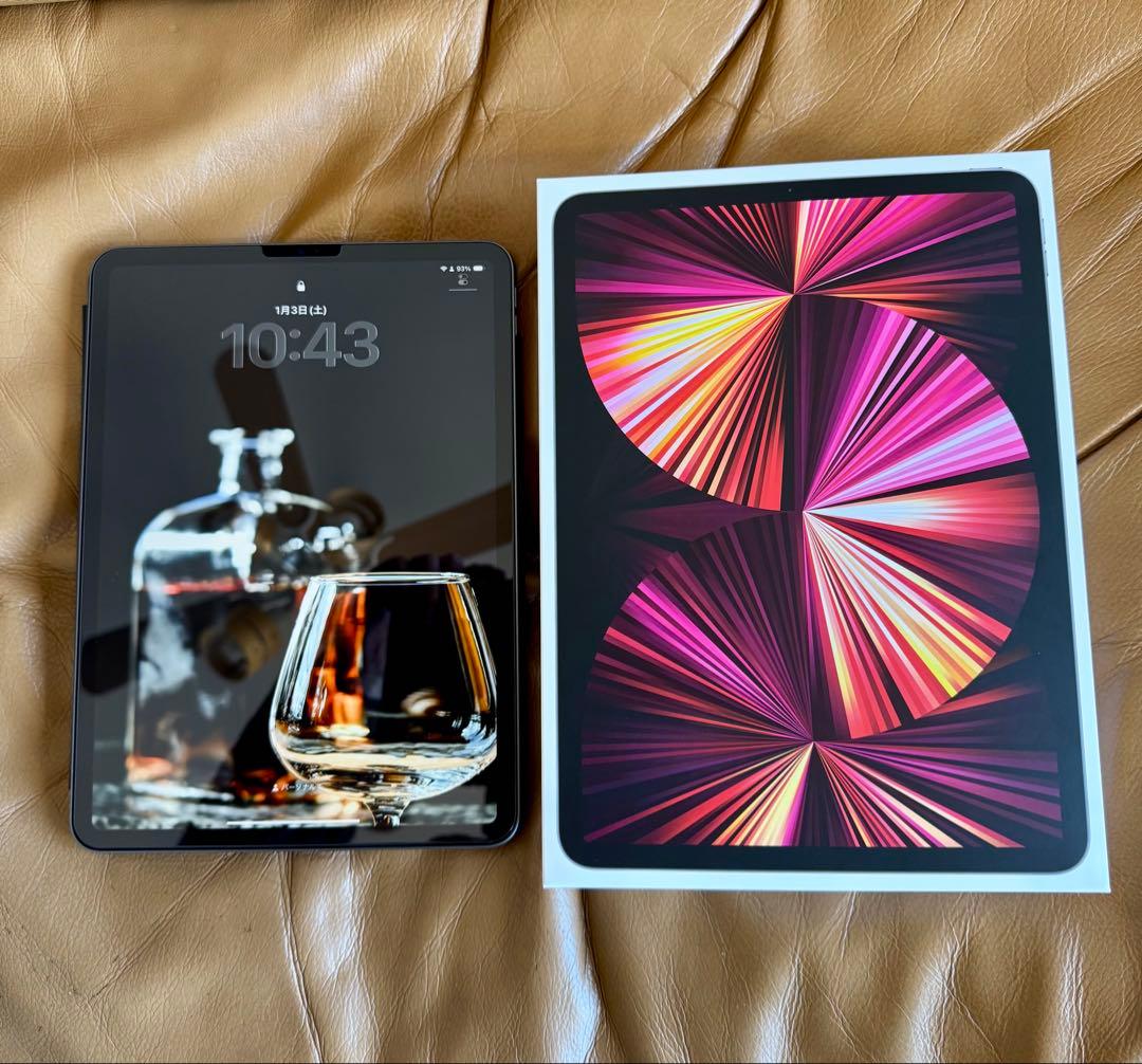 iPad Pro 11インチ M1 (第3世代) ケース、ガラスフィルム付