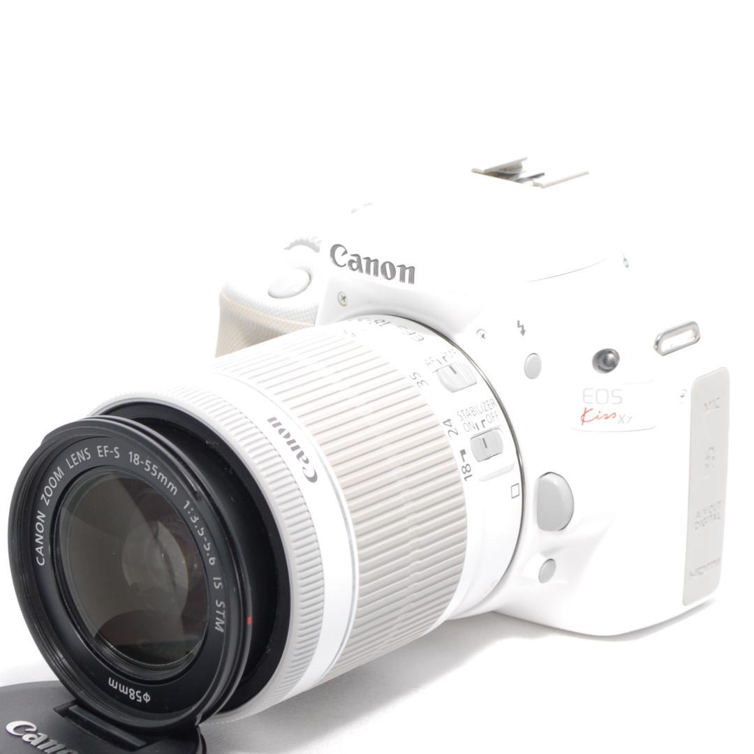 ✨Canon kiss X7✨希少カラーホワイト✨初心者モデル✨一眼レフ