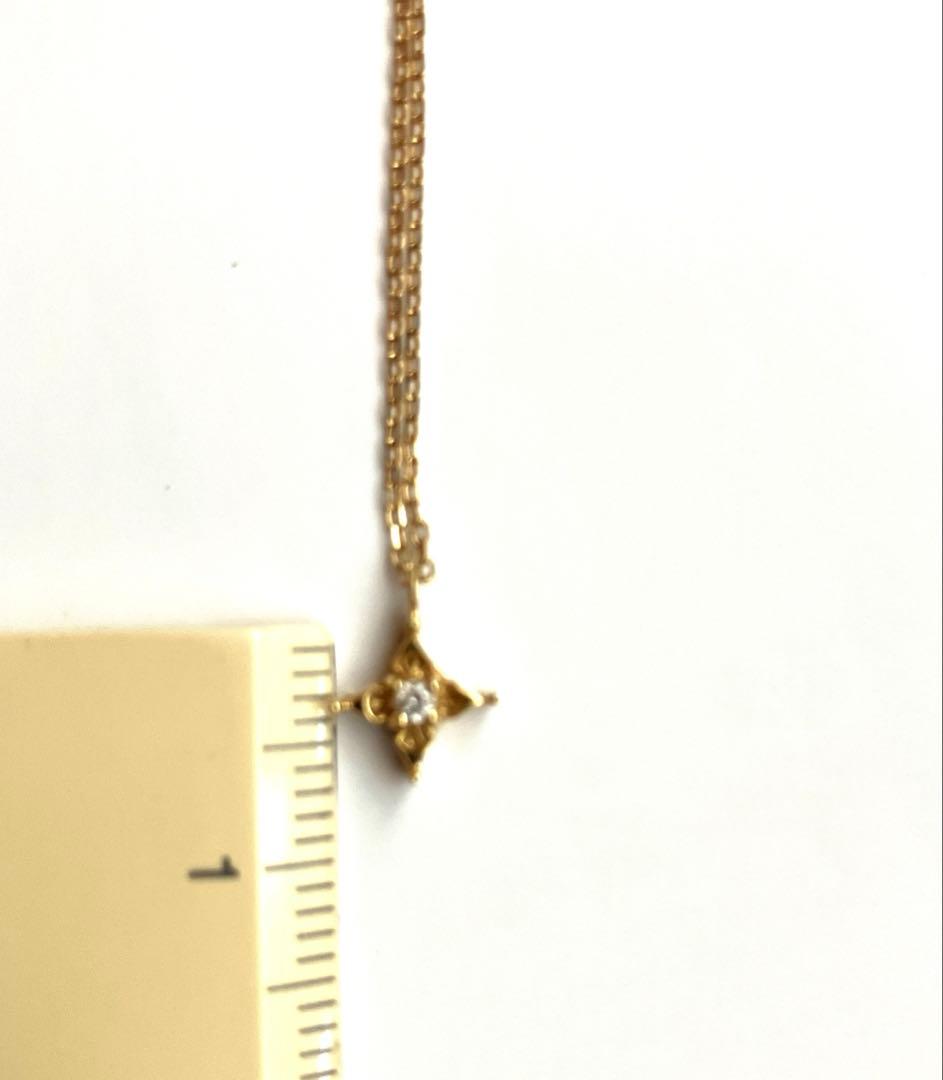ahkahblanc K18YG ダイヤモンドネックレス　プチパレ　アーカー