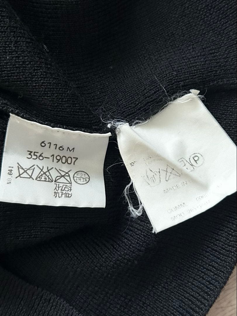 イタリア製　ヴィヴィアンウエストウッド　カーディガン オーブ刺繍＆ボタン L 黒