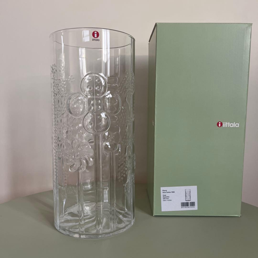 イッタラ　フローラ ベース 250mm クリア　新品未使用品