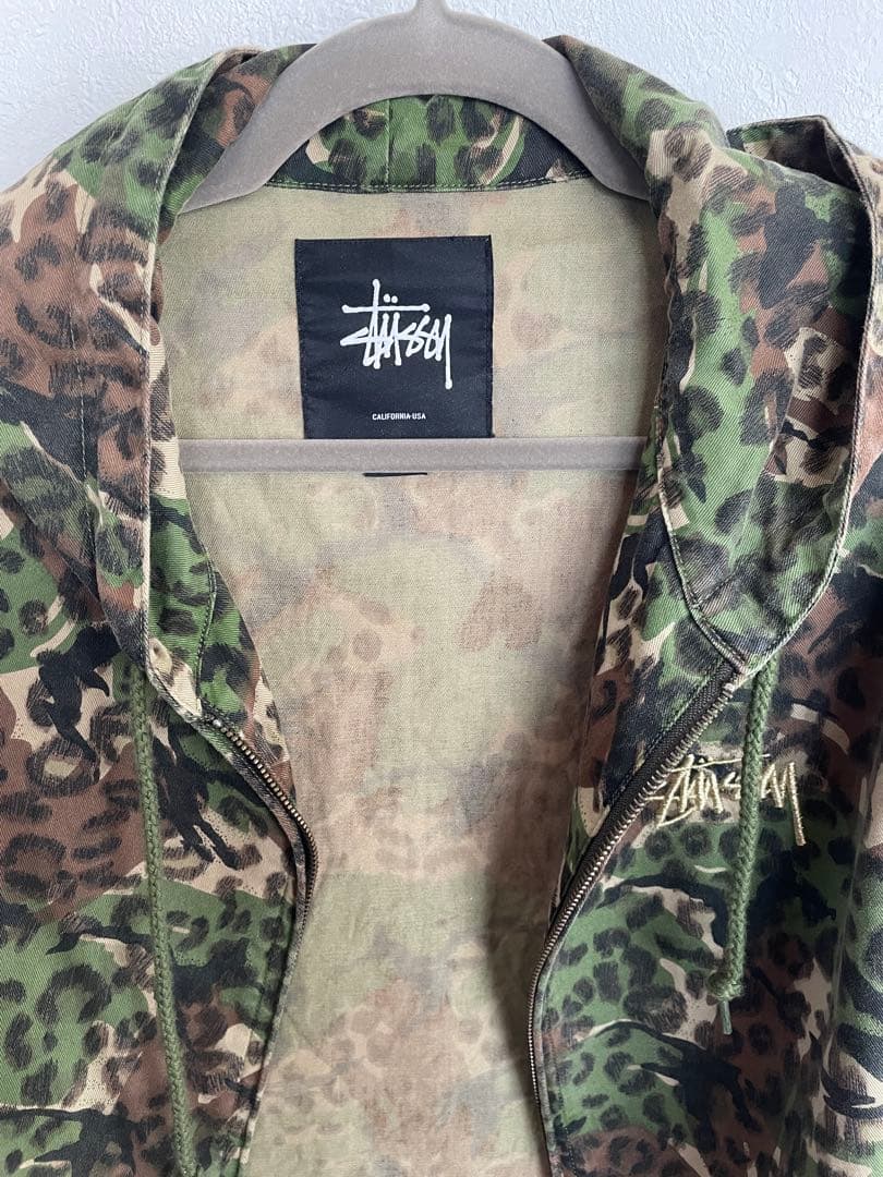 Stussy カモフラージュ フード付きジャケット