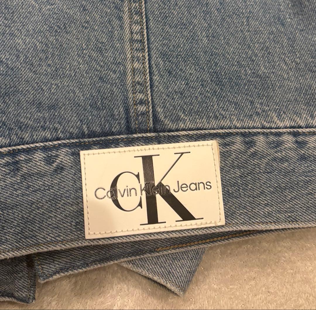 M*a様 カルバンクライン デニムジャケット ボア ロゴ