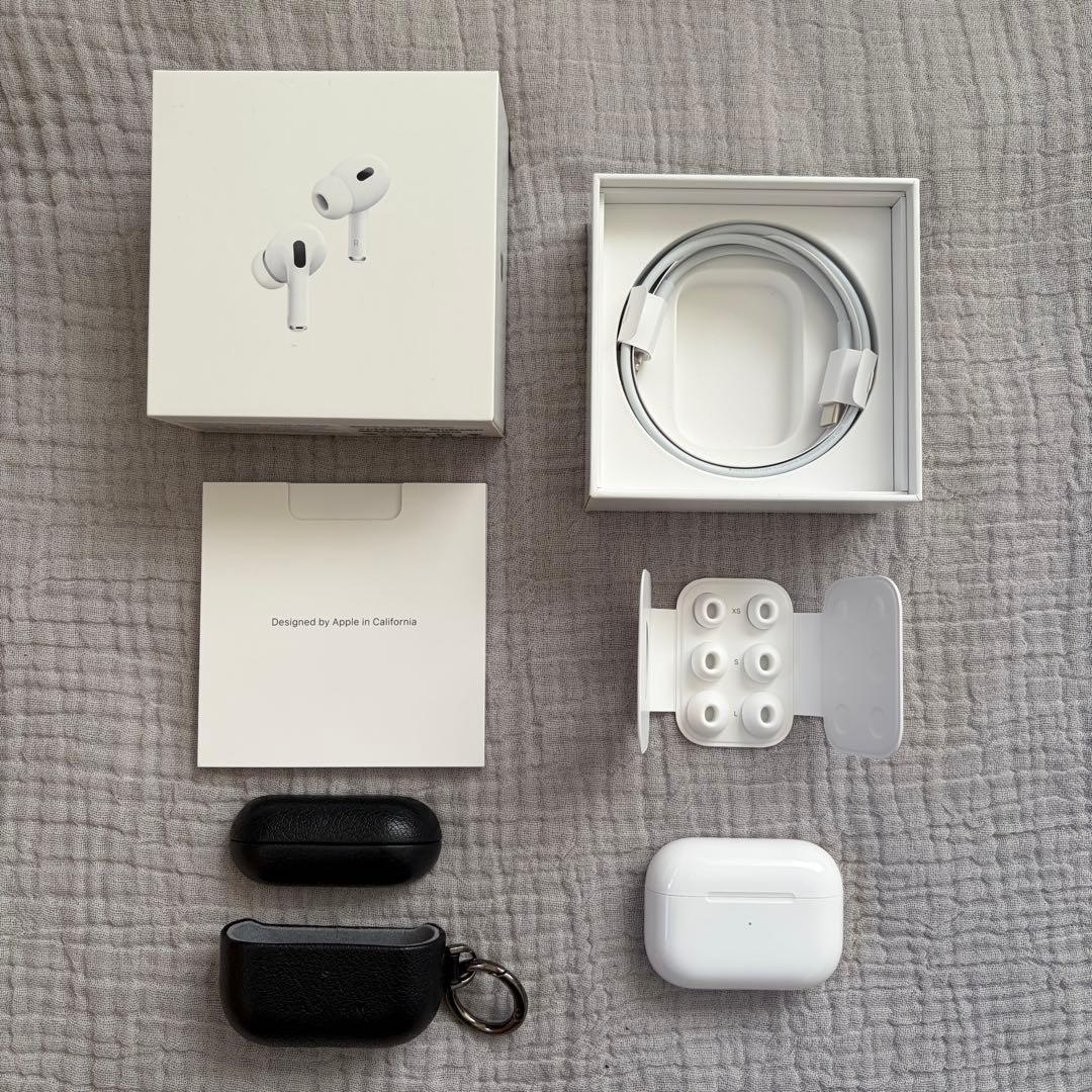 AirPods Pro 第2世代 Lightning本革ケース付き