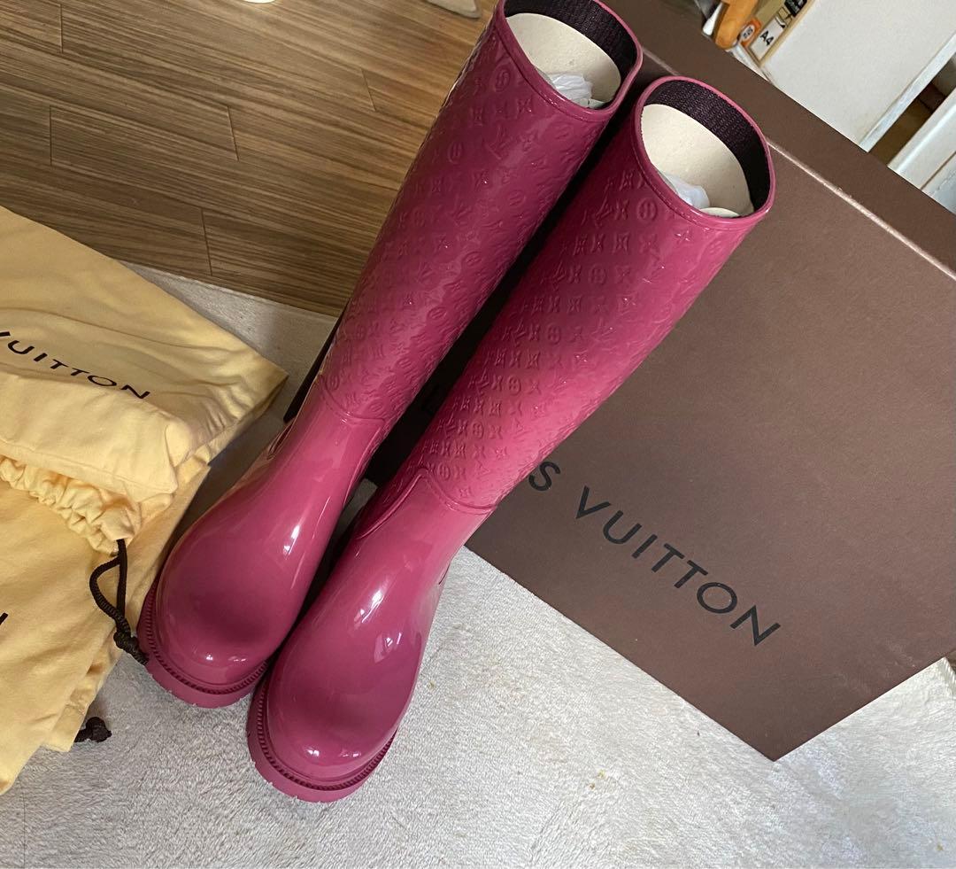 ルイヴィトン   レインブーツ　LV  美品　23.5