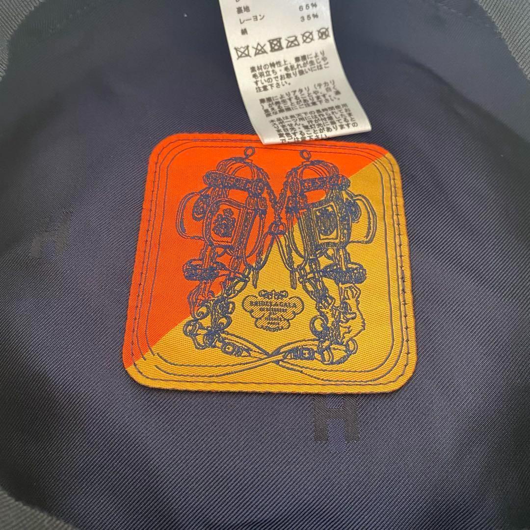 HERMES♡エルメス ドーヴィル 57 カシミヤキャスケット ブラック 帽子