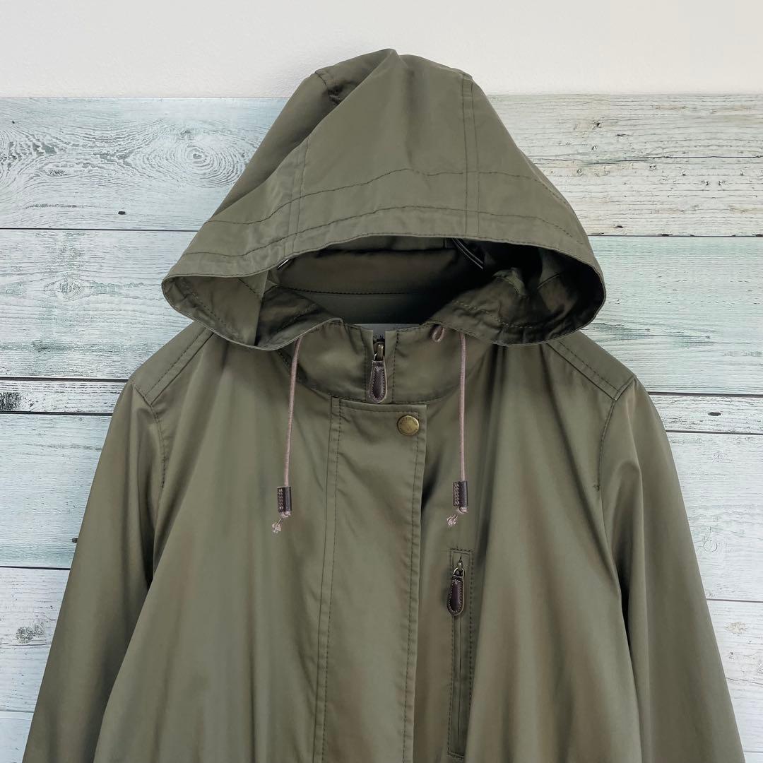 ☆ほぼ未使用☆マッキントッシュフィロソフィー　モッズコート　カーキ　ロゴ刻印