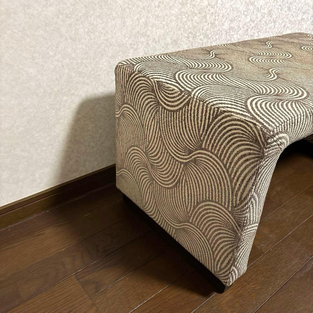 【良品】HUKLA スツール ベンチ ゼブラ柄