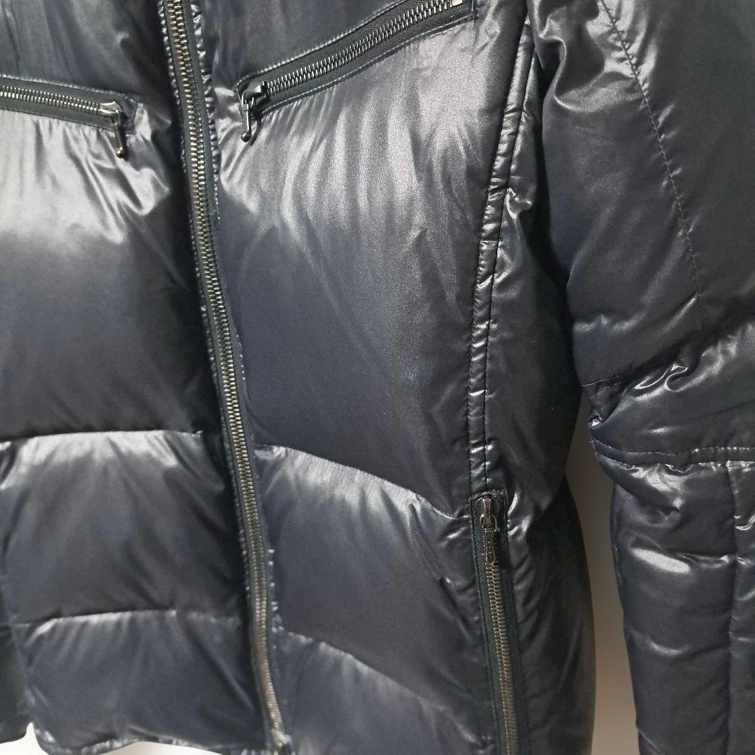 AKM ダウンジャケット L ブラック ダブルジップ riri 日本製