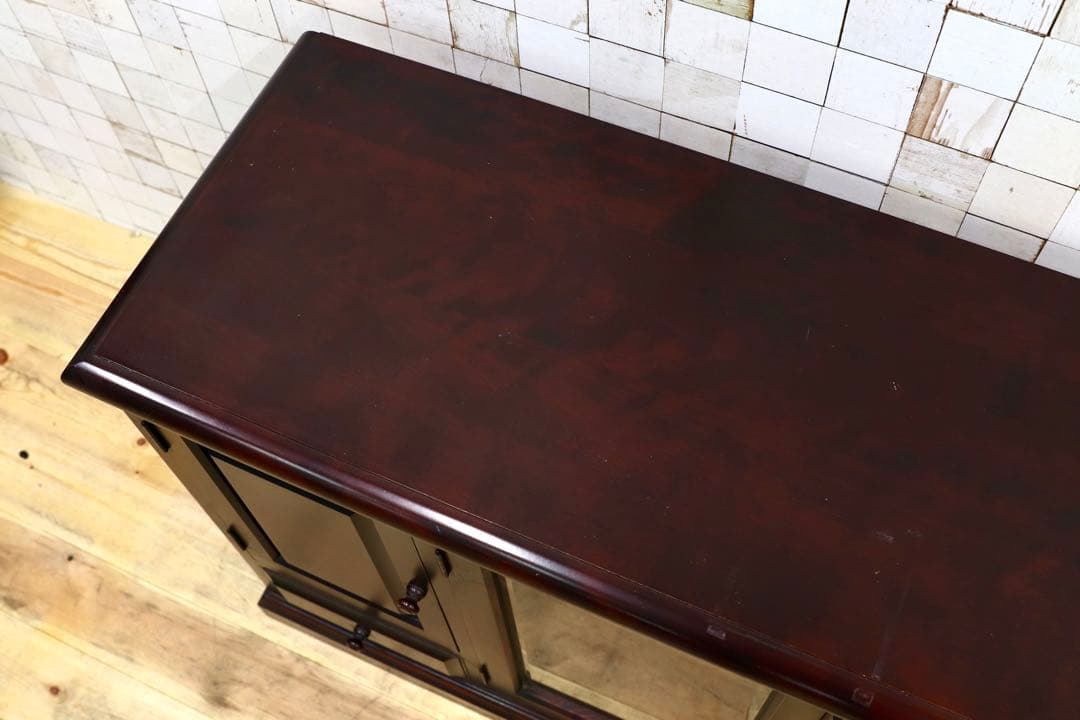 GMHH250○民芸家具 サイドボード リビングボード 樺材 レトロ 和家具 和