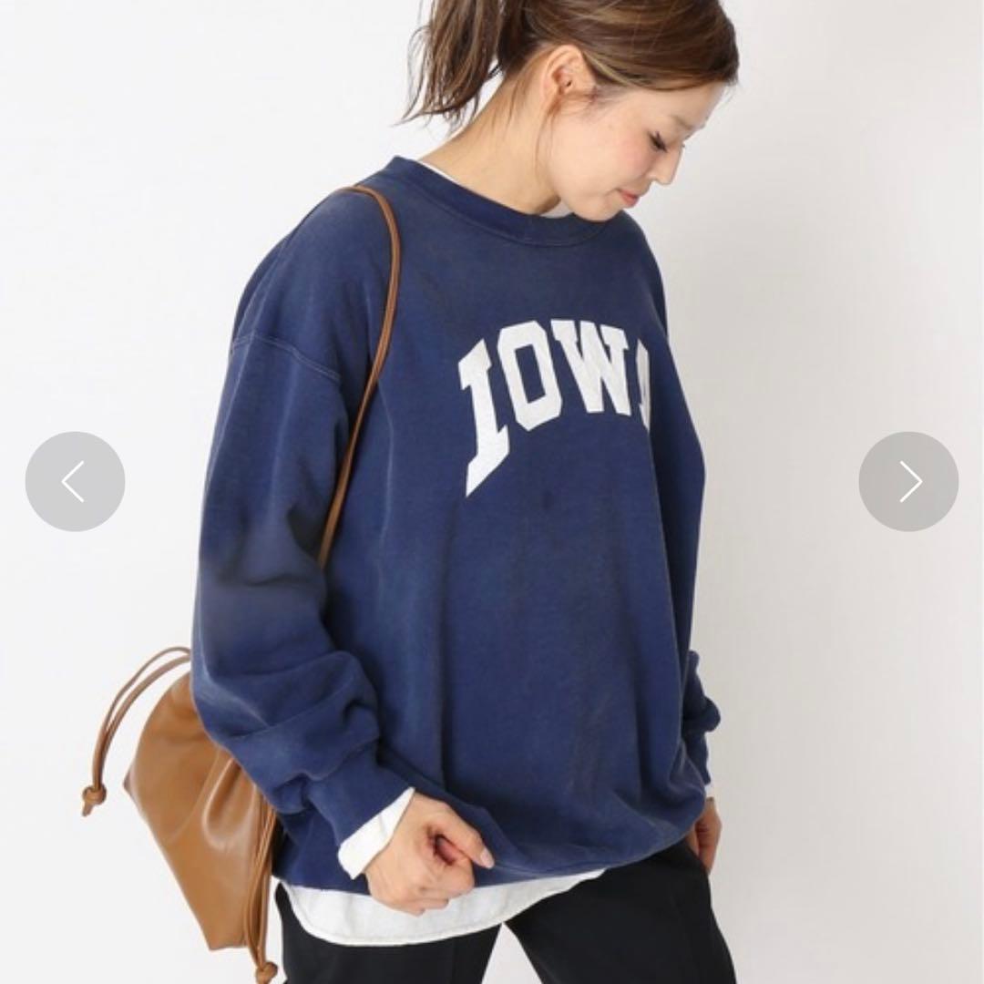 ドゥーズィエムクラス IOWA Vintage ダメージ加工　スウェット