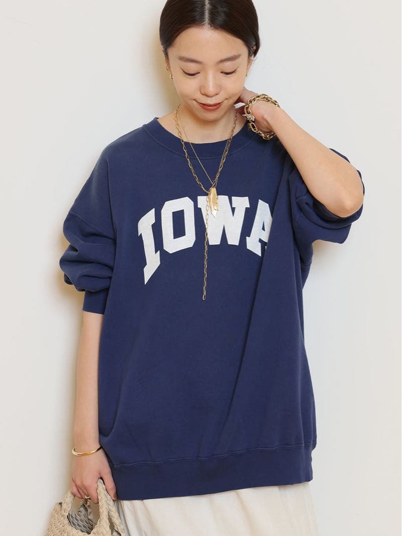 ドゥーズィエムクラス IOWA Vintage ダメージ加工　スウェット