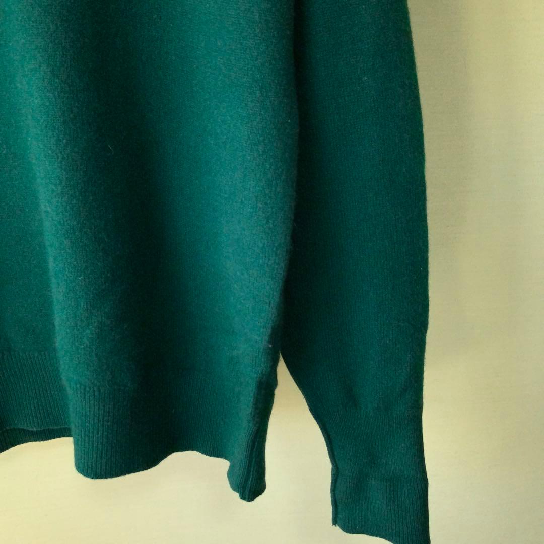 Ballantyne バランタイン カシミヤVネックニット 40英国製 グリーン