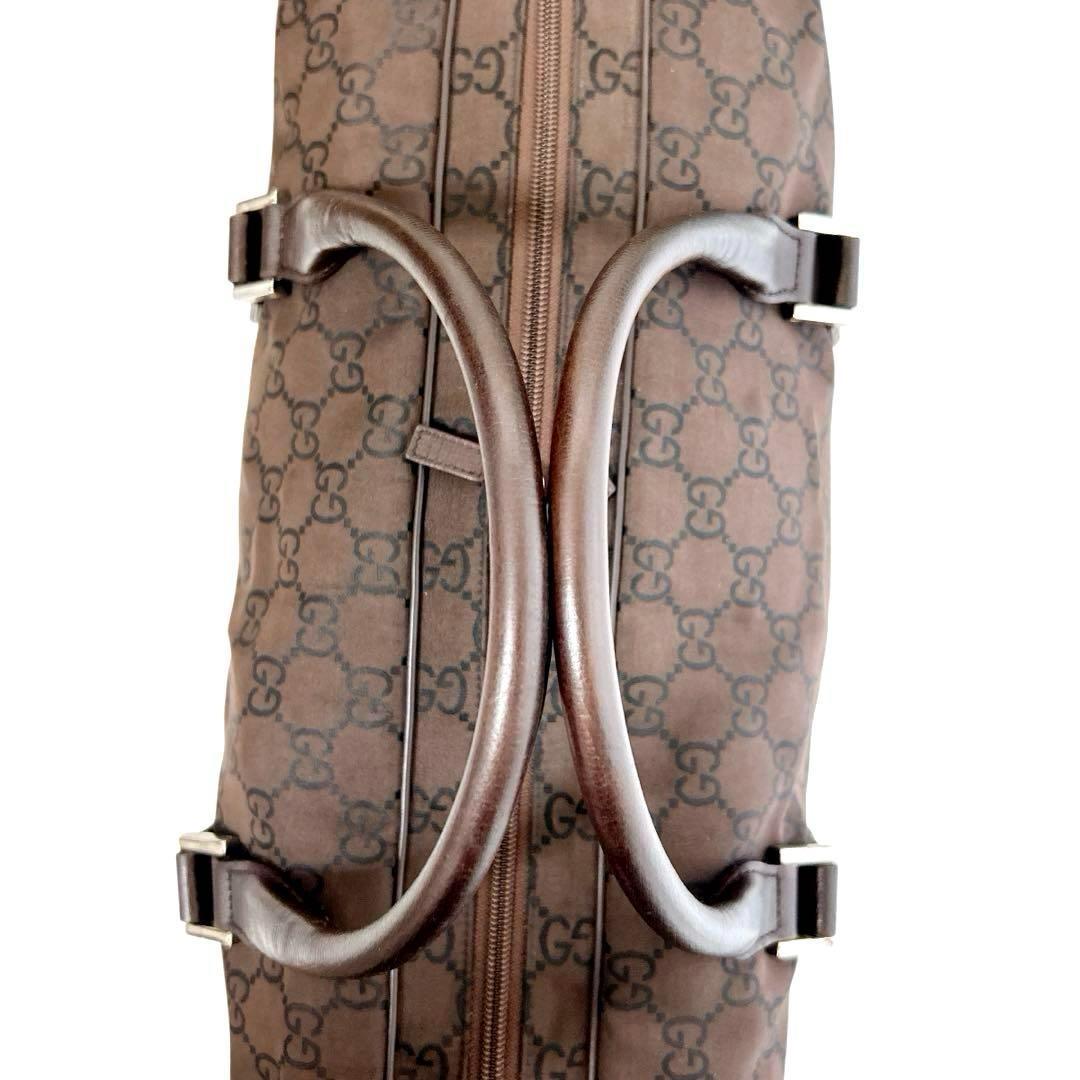 美品GUCCI GGキャンバス ボストンバッグ ショルダーストラップ付き