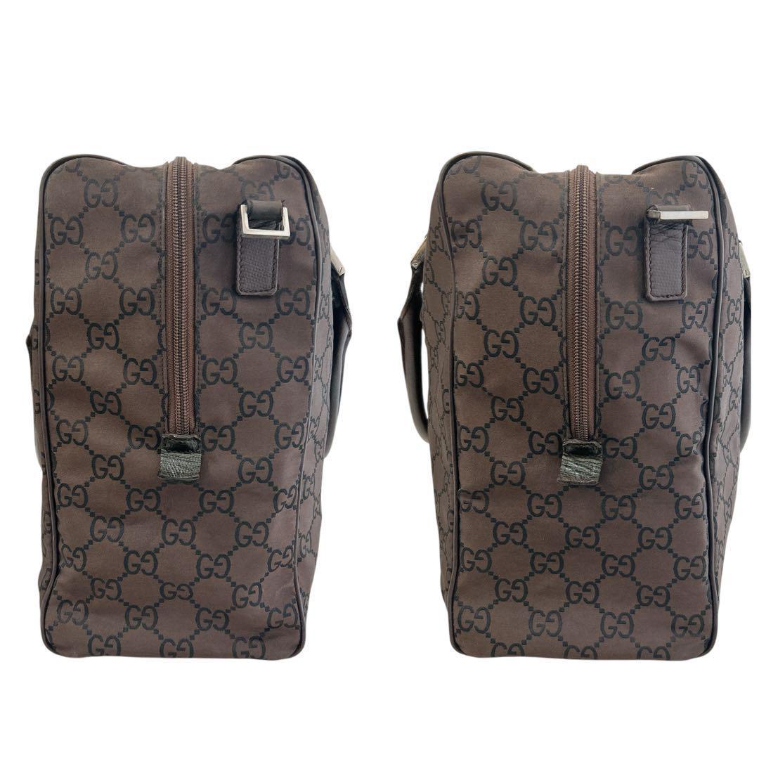 美品GUCCI GGキャンバス ボストンバッグ ショルダーストラップ付き